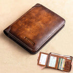 💼 LIMITED TIME 40% OFF! 🛡️ Genuine Leather RFID Blocking Wallet – Waterproof, Slim, Large Capacity 🔐