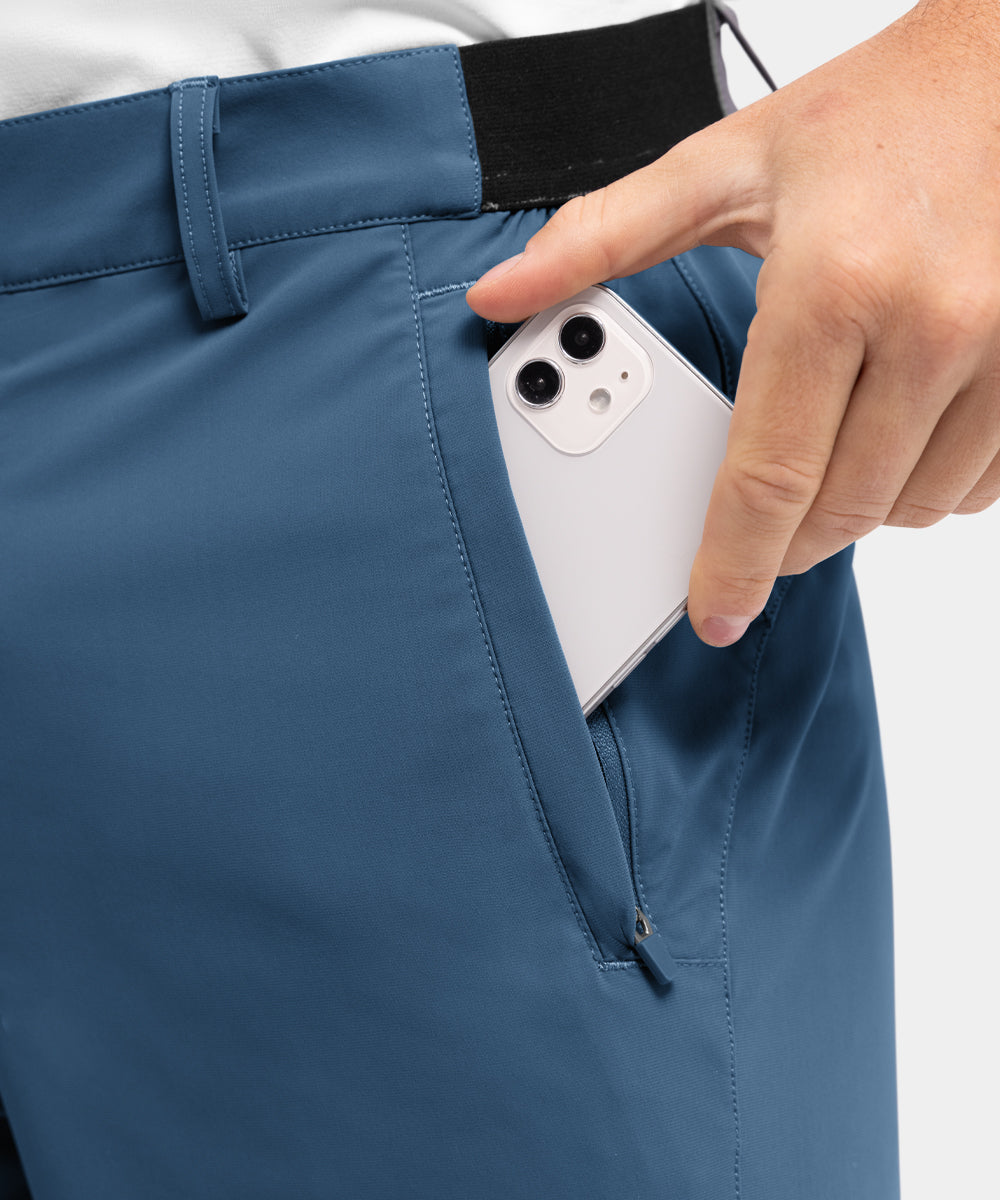 Stretchiga, snabbtorkande, lediga golfshorts för män, fempunktsshorts