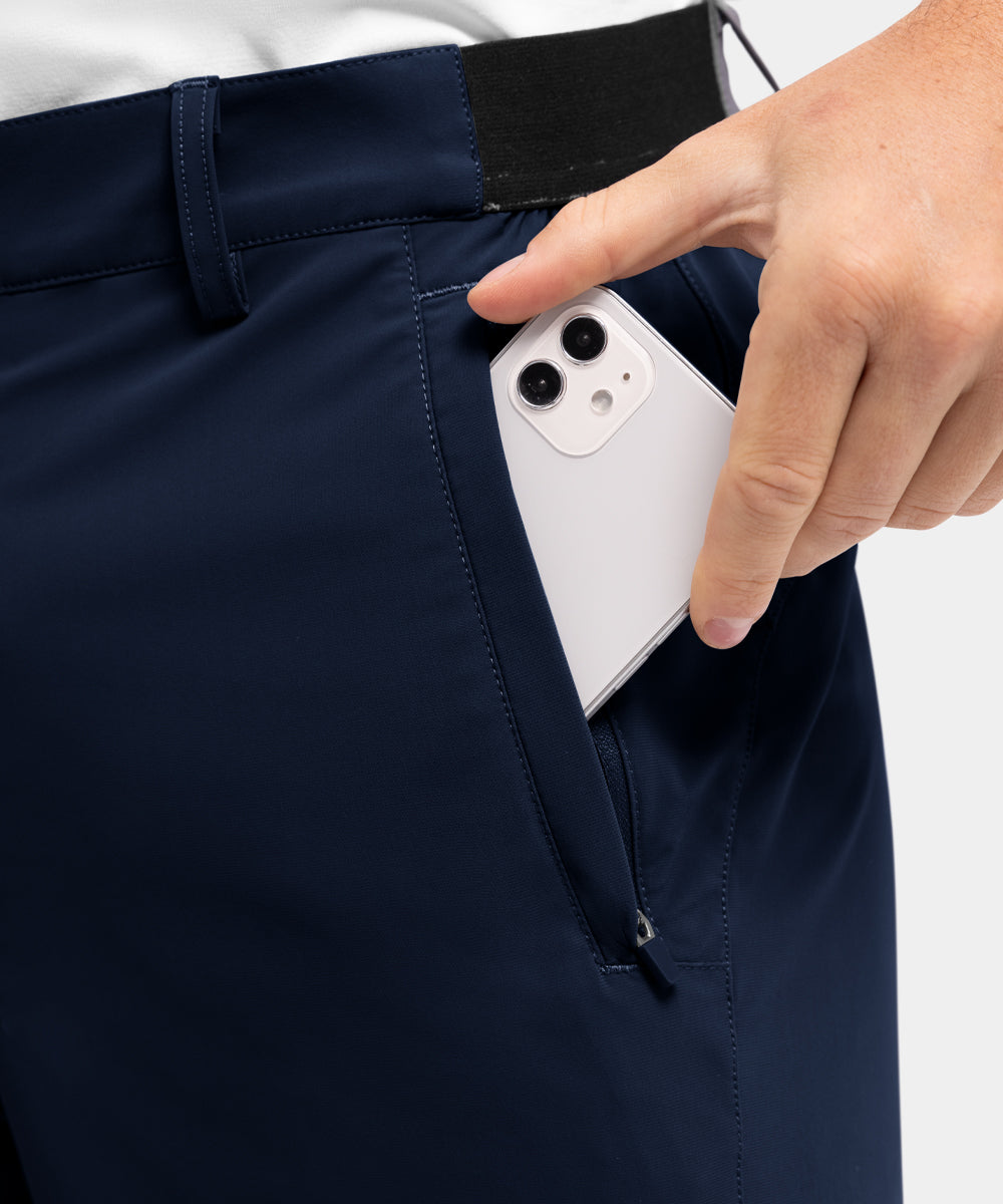 Stretchiga, snabbtorkande, lediga golfshorts för män, fempunktsshorts