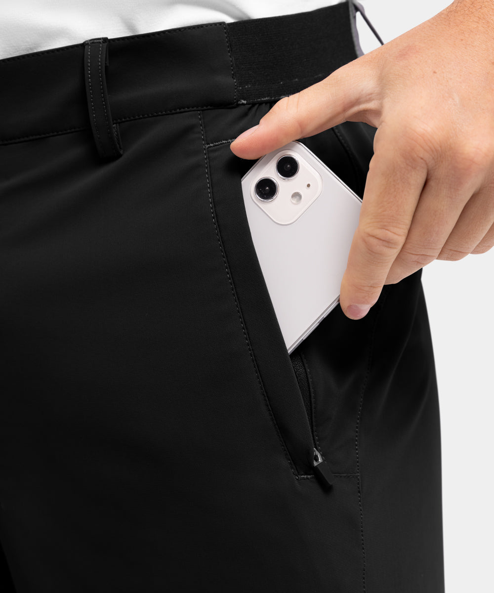 Stretchiga, snabbtorkande, lediga golfshorts för män, fempunktsshorts
