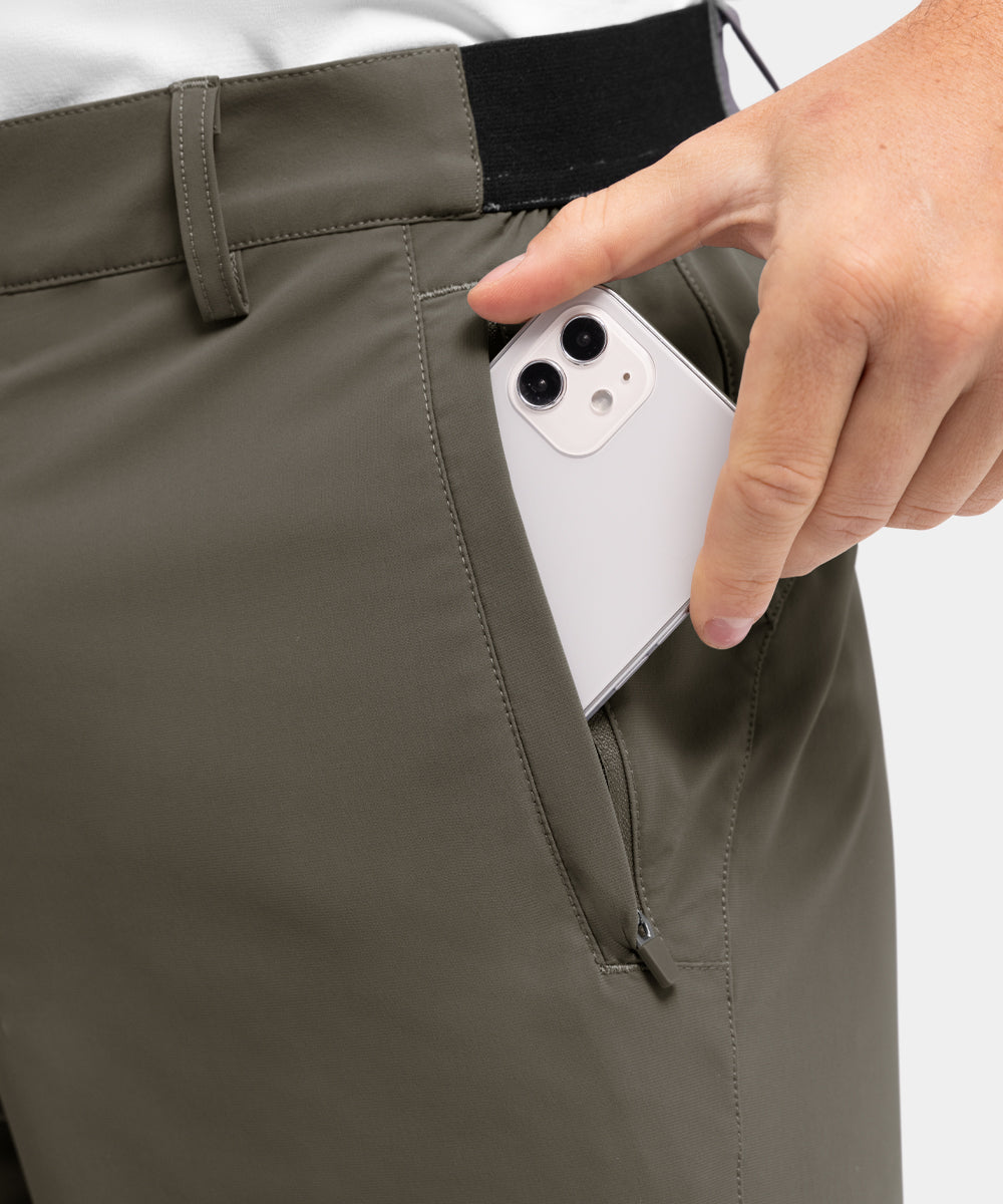 Stretchiga, snabbtorkande, lediga golfshorts för män, fempunktsshorts