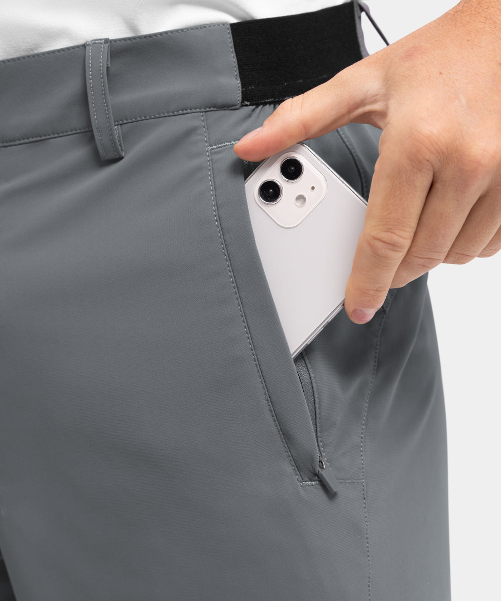 Stretchiga, snabbtorkande, lediga golfshorts för män, fempunktsshorts