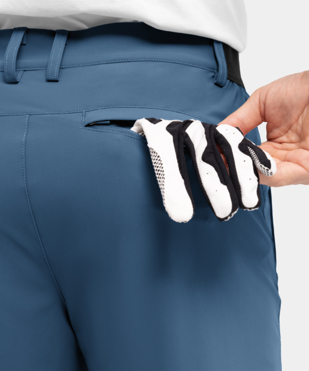 Stretchiga, snabbtorkande, lediga golfshorts för män, fempunktsshorts