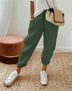 💕Sista dagens erbjudande -50% RABATT💕Lediga byxor i bomull och linne för kvinnor/Casual cotton and linen pants for women