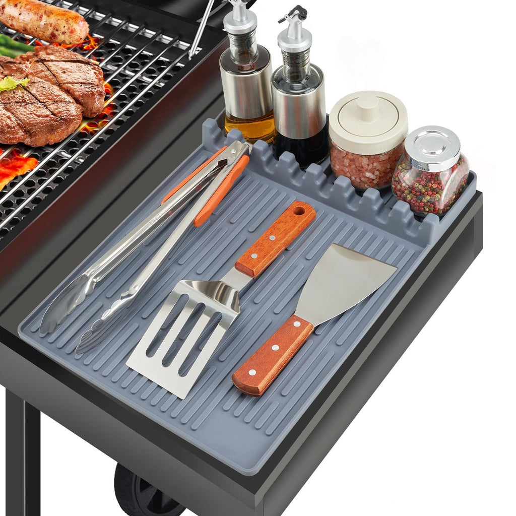 Hyllmatta i silikon för grill – värmetålig förvaring för grillredskap
