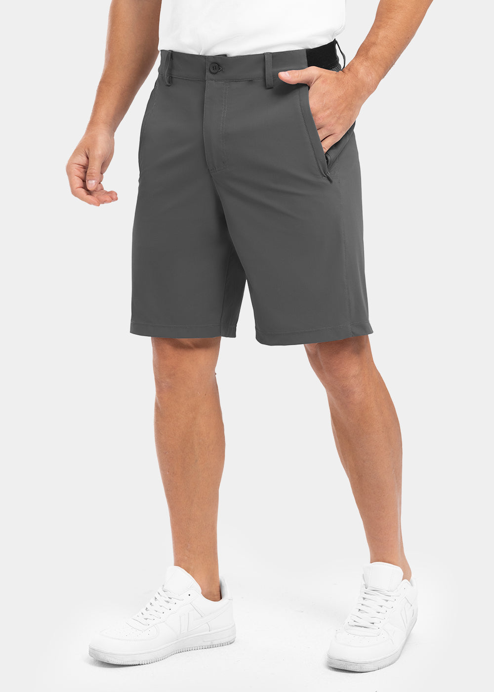 Stretchiga, snabbtorkande, lediga golfshorts för män, fempunktsshorts