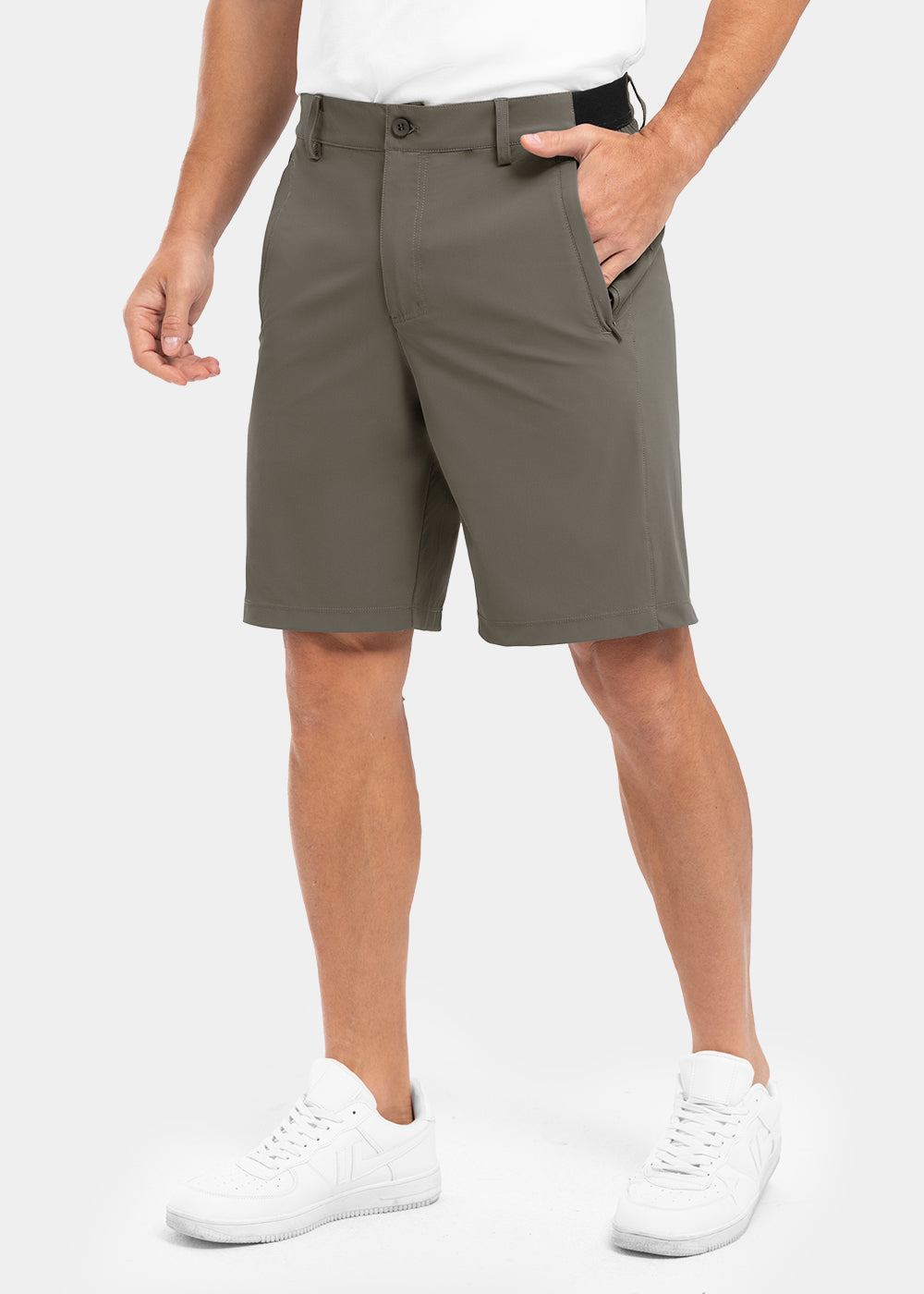 Stretchiga, snabbtorkande, lediga golfshorts för män, fempunktsshorts