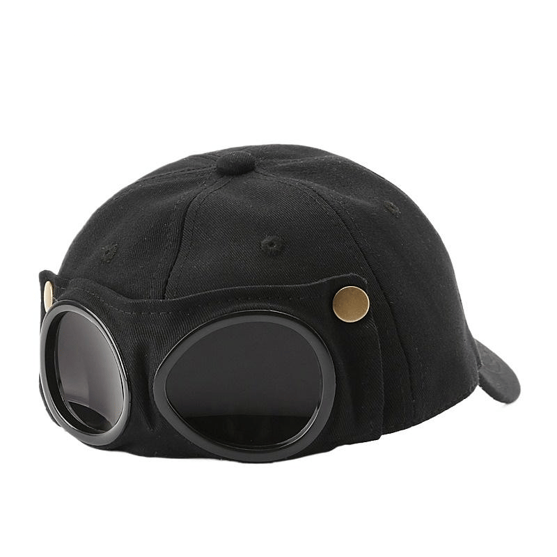 🤣Baseballkeps i pilotstil — med ögonglasögonhållare och retrodetaljer!