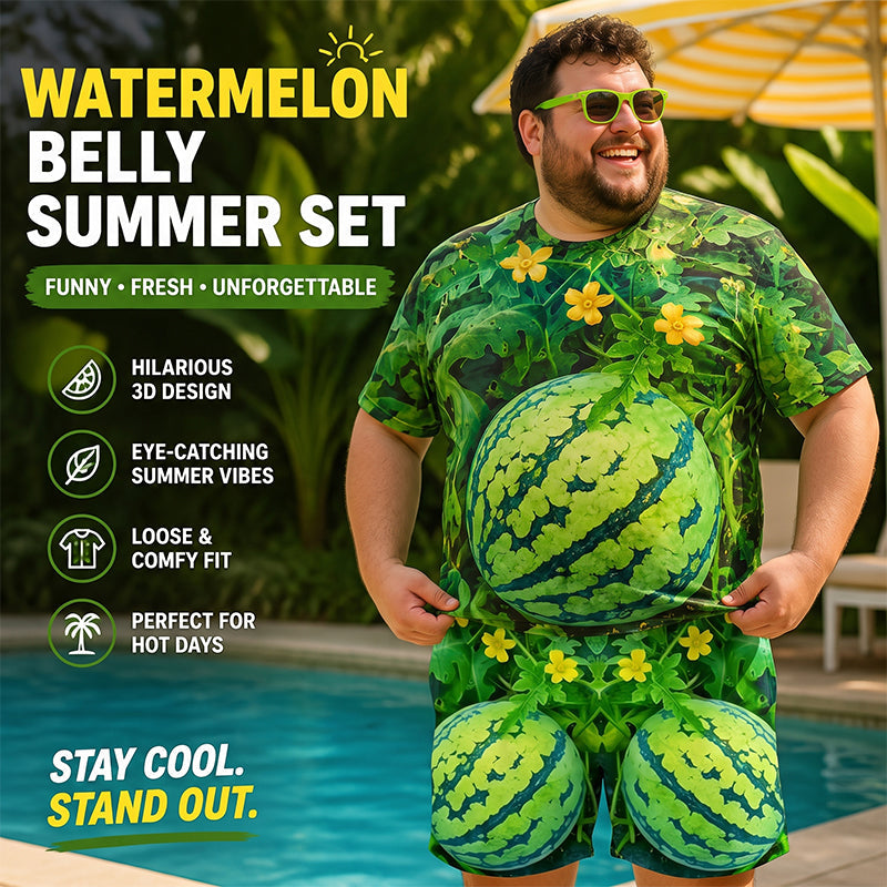 🍉 Set med roliga T-shirts med vattenmelonmotiv