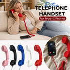 Retro-telefonlur för telefoner med Typ C-anslutning