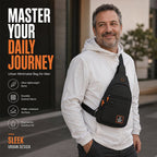 Waterproof Multi-pocket Crossbody Sling Bag