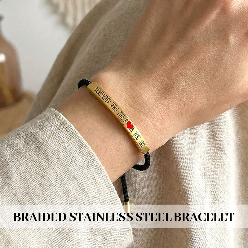 Flätat Armband I Rostfritt Stål