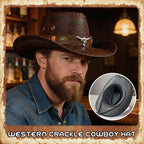 🤠 Cowboyhatt i westernstil med knastrande yta