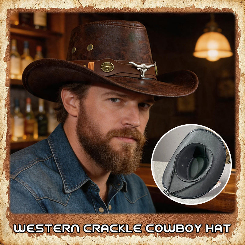 🤠 Cowboyhatt i westernstil med knastrande yta