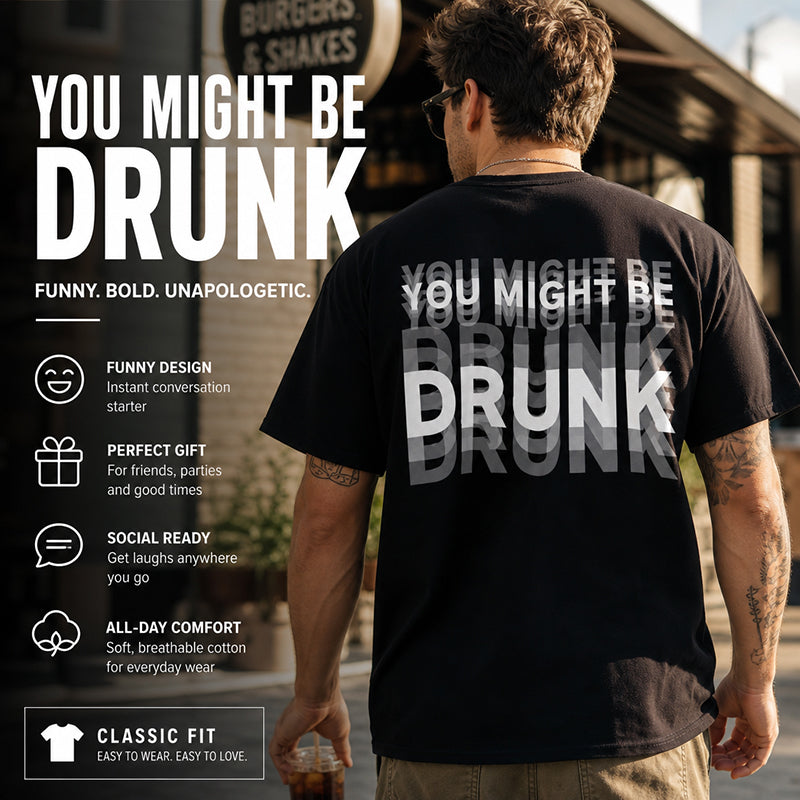T-shirt för män med roligt cita
