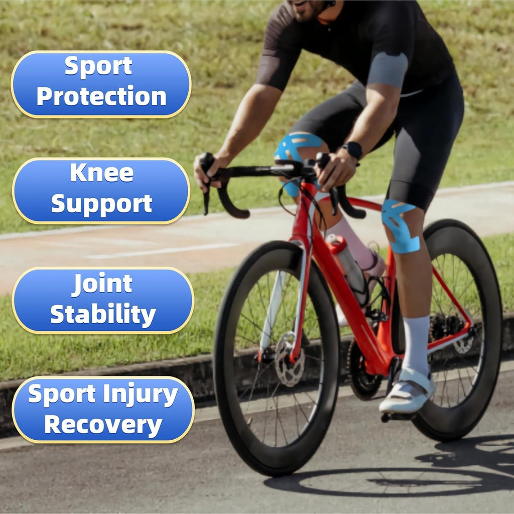 10 st. färdigskurna kinesiologitejp för knäna