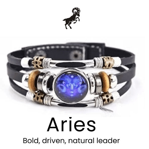 🌌 Armband med astrologiskt tecken som lyser upp i mörkret