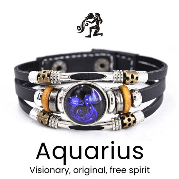 🌌 Armband med astrologiskt tecken som lyser upp i mörkret