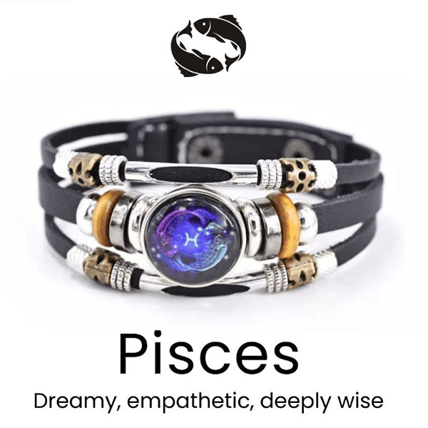 🌌 Armband med astrologiskt tecken som lyser upp i mörkret