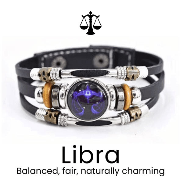 🌌 Armband med astrologiskt tecken som lyser upp i mörkret