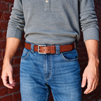 🔥 Handgjort bälte i fullnarvigt buffelläder – byggt för att hålla läng