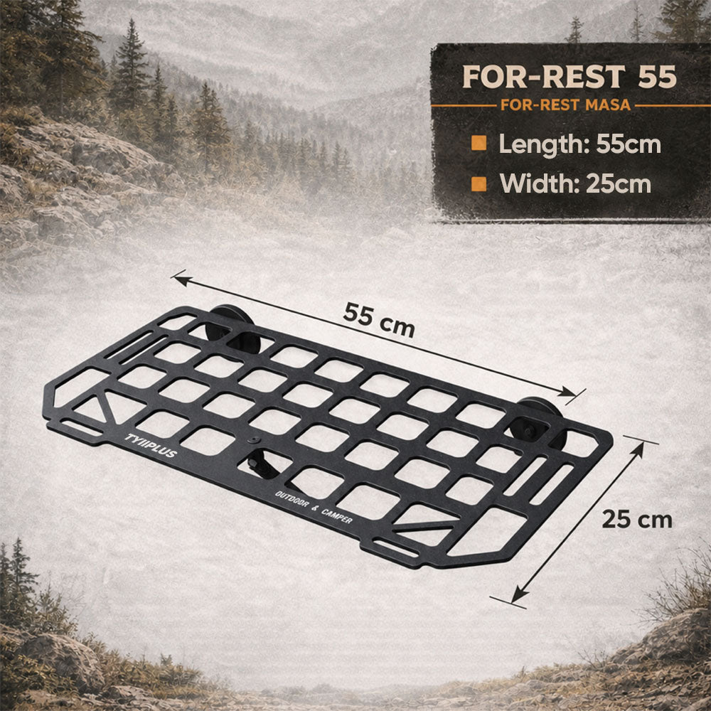 Kraftigt magnetiskt sidobord för fordon | Bärbart campingskrivbord med rutnät