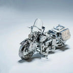 🔥SPECIALERBJUDANDE🔥Silverfärgat 3D-metallpussel med motorcykelmotiv
