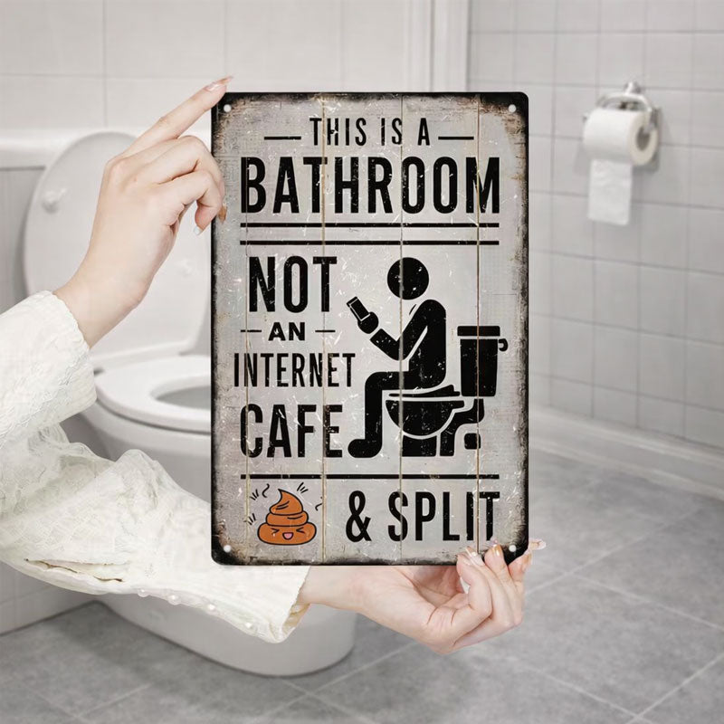 🚽 Detta är ett badrum, inte ett internetcafé.