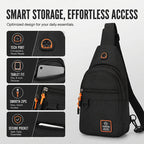 Waterproof Multi-pocket Crossbody Sling Bag