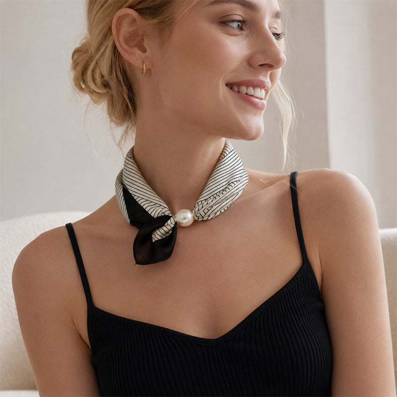 🤍 Halsband med pärlband och magnetlås – Magnetlås, klart på några sekunder! ✨📦