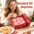 Jul-set med 3D-formar för fyllda kako