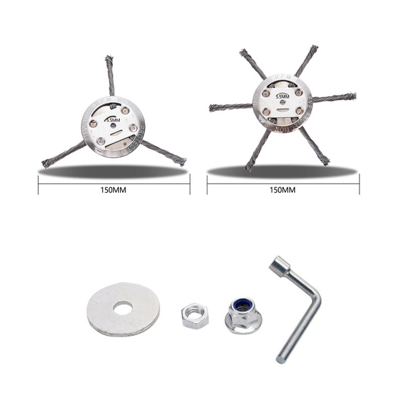 🔥 Utbytbart skärhuvud för gräsklippare/trimmer – skärhuvud i stål för gräsklippning 🌿✂️⚙️