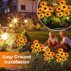 🌻 Solcellsdrivna solroslampor för trädgården