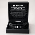 Till min son – ”Never Walk Alone”-set med flätade armband 🖤