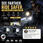 🎉 Rea 2026 – Över 40 000 sålda! 🏍️ Universella LED-strålkastare för motorcyklar – dubbelstråle och vattentäta för alla väderförhållanden 💡