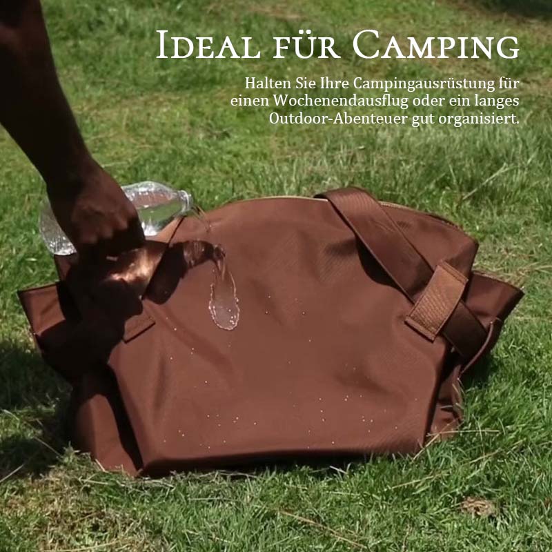Res- och campingväska med stor kapacitet, som kan bäras över axeln eller som crossbody-väsk