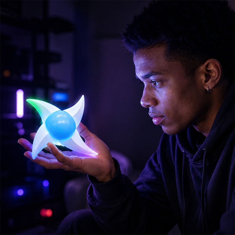 Rasengan – Vindvirvel, ljusblad, snurrande, lysande cosplay- och animevapenfigur – lasersvärd för bar