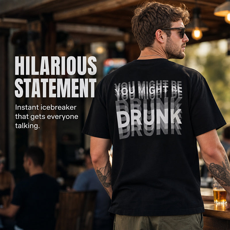 T-shirt för män med roligt cita