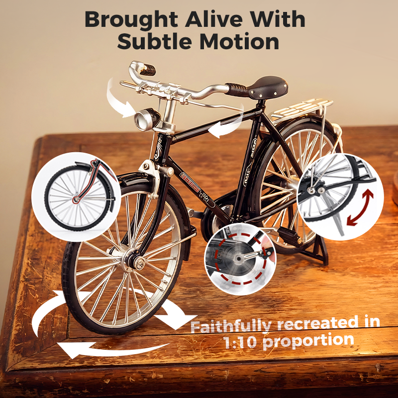 🚲 LIMITED-TIME 50% OFF! ✨ DIY Retro Bicycle Model 1:10 Scale – Metal Alloy, Realistic Detailing, Desk Decor & Gift 🎁