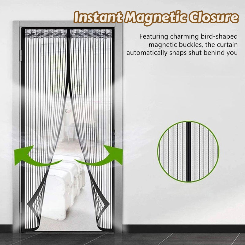 Magic Mesh – magnetisk myggnätgardin för dörrar till sommare