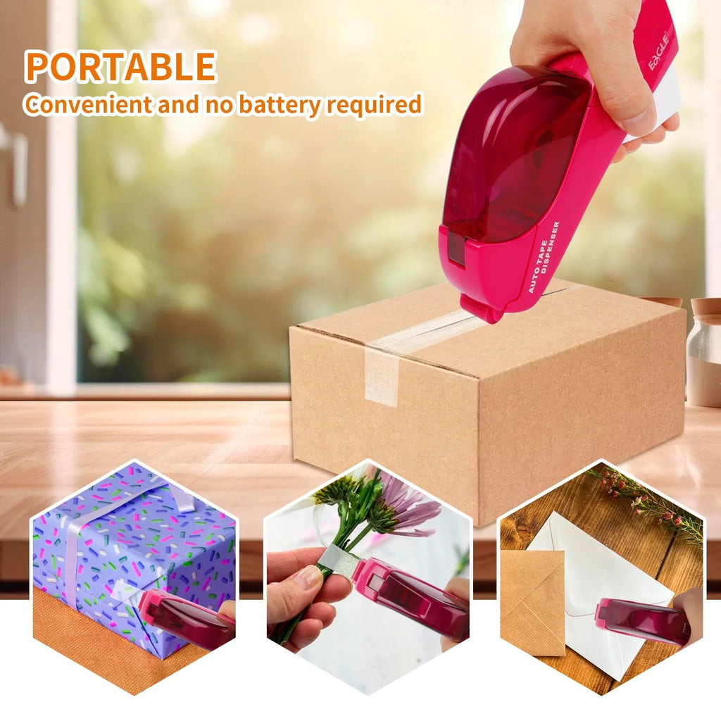 ✂️📦 Automatisk tejpdispenser – Packa med en hand!