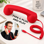 Retro-telefonlur för telefoner med Typ C-anslutning