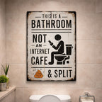 🚽 Detta är ett badrum, inte ett internetcafé.