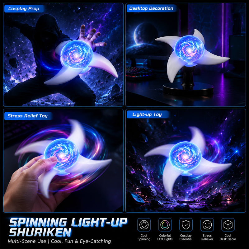 Rasengan – Vindvirvel, ljusblad, snurrande, lysande cosplay- och animevapenfigur – lasersvärd för bar