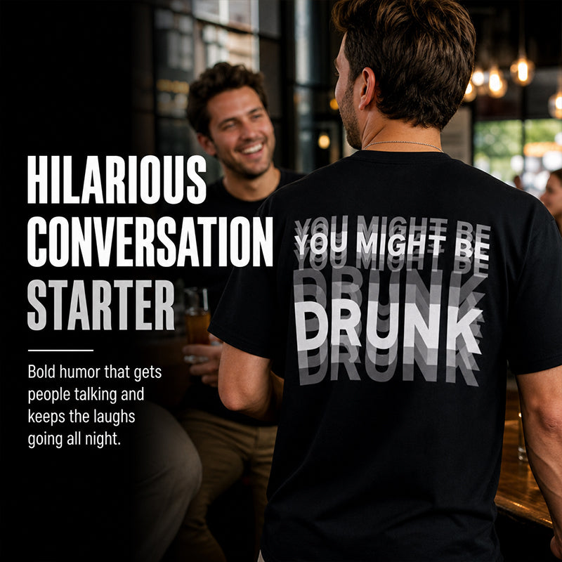 T-shirt för män med roligt cita