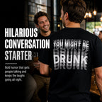 T-shirt för män med roligt cita