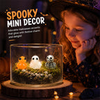 🎃🐤 Mini-ankor i harts till Halloween — 12 spöklika motiv, 1 tum stora små dekorationer