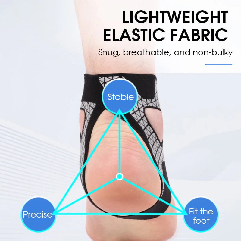 ⏳50 % rabatt idag ⏰ Justerbart elastiskt fotledsstöd 🦶 Bekvämt stöd för sport, promenader och vardagsbru