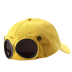 🤣Baseballkeps i pilotstil — med ögonglasögonhållare och retrodetaljer!