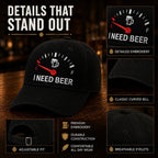 🔥SISTA DAGEN 50 % RABATT – 🍺 Baseballkeps med broderiet ”I NEED BEER” – Unisex-minneskeps